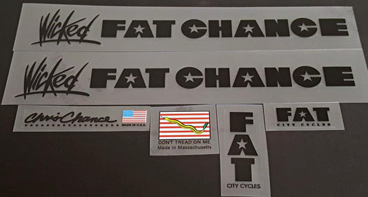 Fat Chance Wicked decal set - H Lloyd Cycles