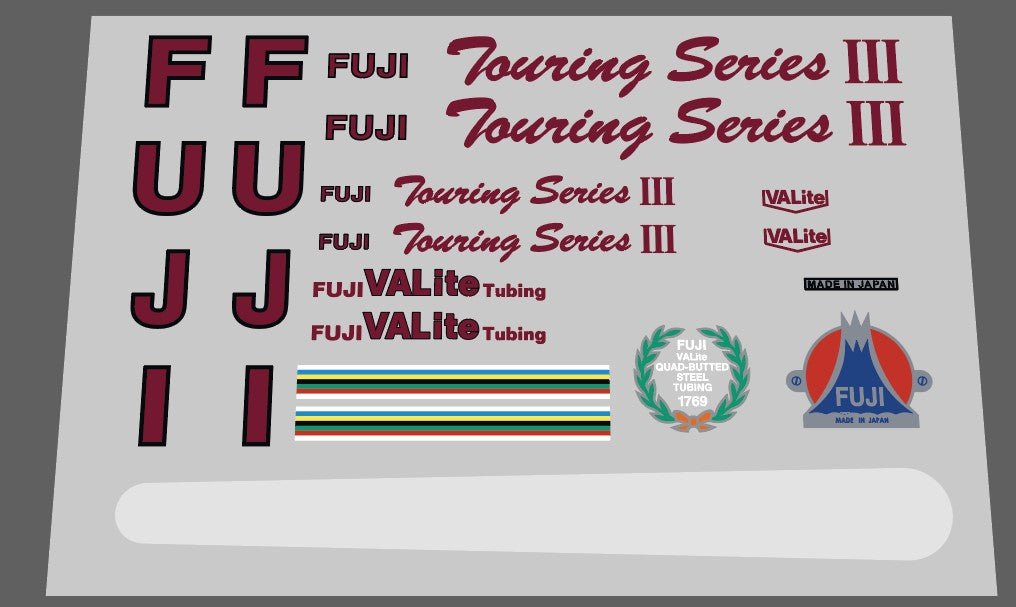 Fuji Touring series III decal set - H Lloyd Cycles
