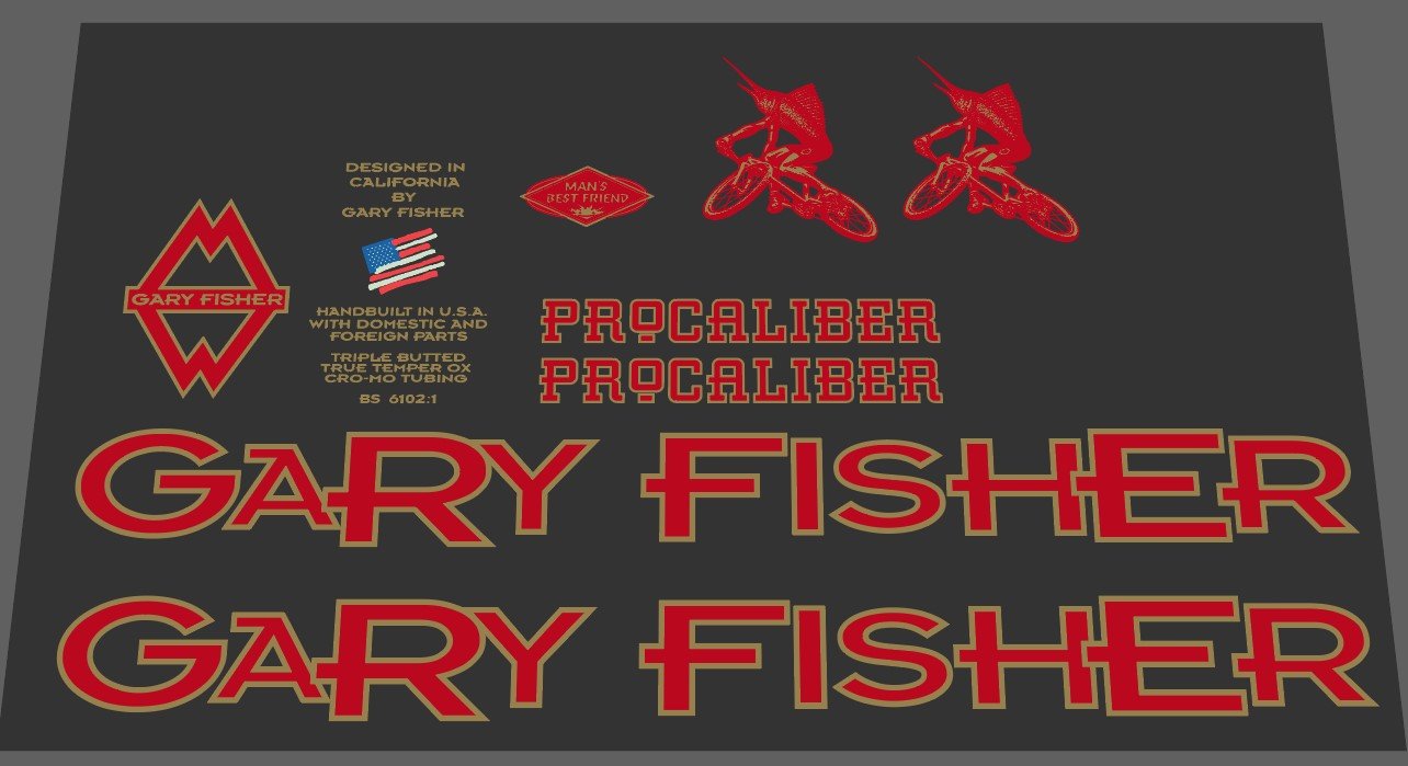 Gary Fisher decal set - H Lloyd Cycles