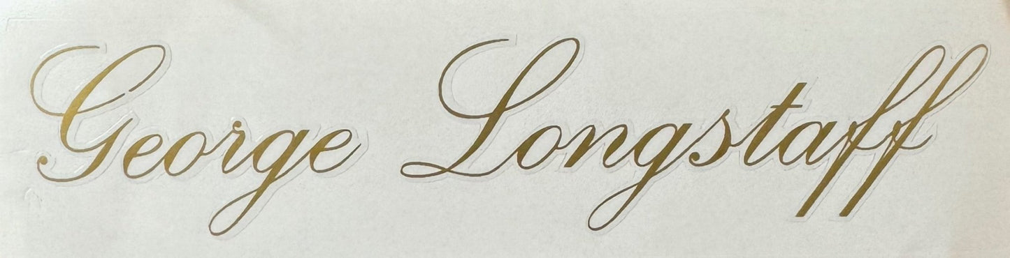 George Longstaff Script - H Lloyd Cycles