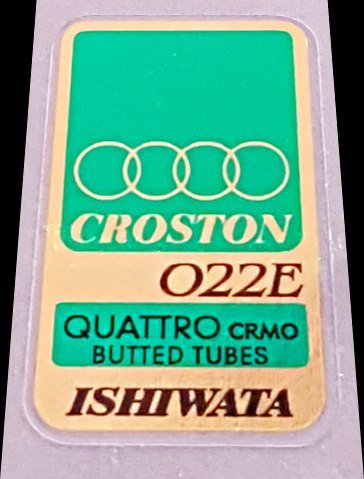Ishiwata Croston frame decals - H Lloyd Cycles