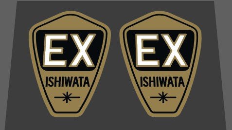 Ishiwata EX Frame Decals - H Lloyd Cycles
