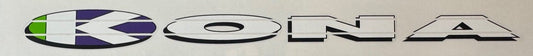 Kona Downtube decal with splits - H Lloyd Cycles