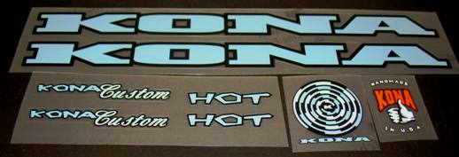 Kona Hot Decal set - H Lloyd Cycles