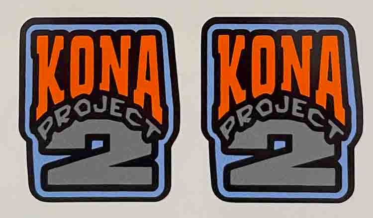 Kona Project Two Fork Decals - H Lloyd Cycles