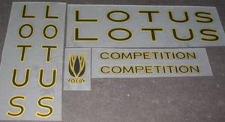 Lotus Competition Decal set - H Lloyd Cycles