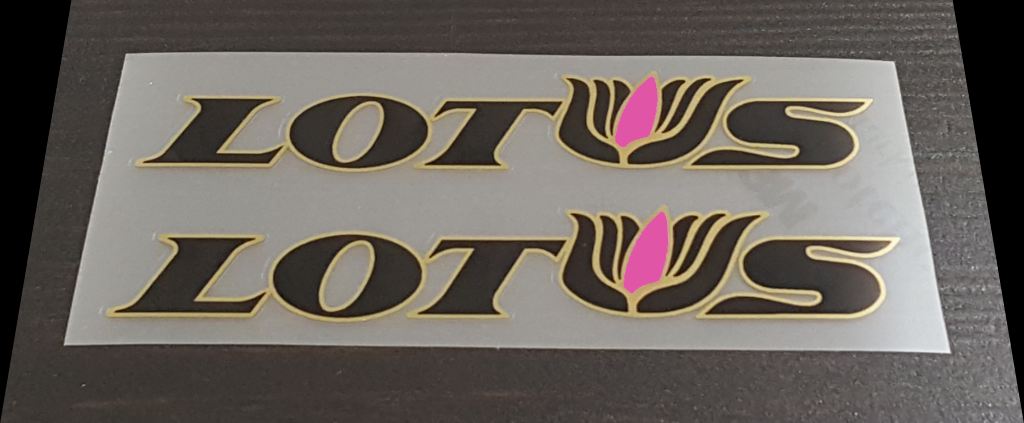 Lotus Downtube decals - H Lloyd Cycles