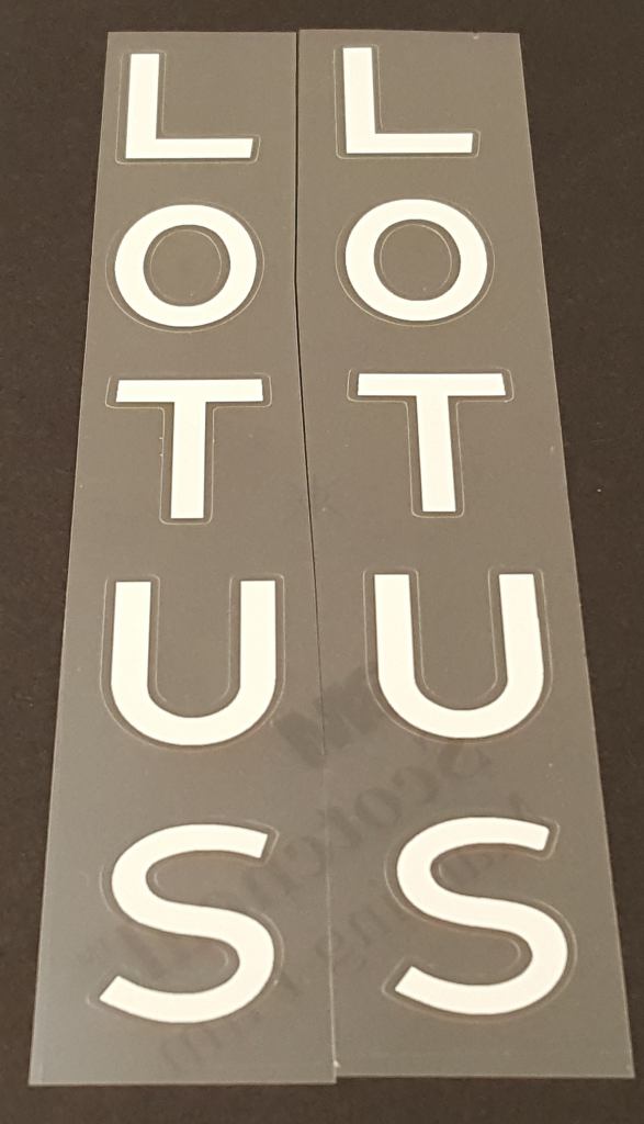 Lotus Seat Tube decals - H Lloyd Cycles