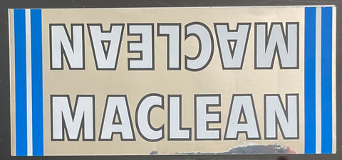 Maclean double downtube decal