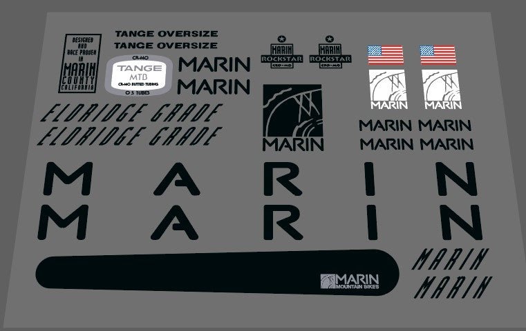 Marin 1991 Eldridge Grade Decal set - H Lloyd Cycles