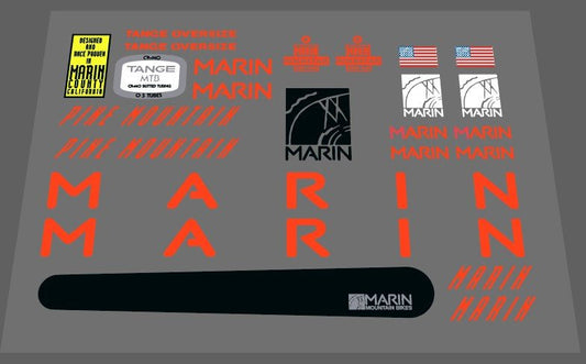 Marin 1991 Pine mountain decal set - H Lloyd Cycles
