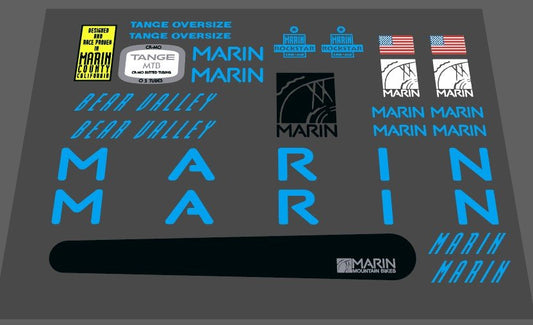 Marin Bear Valley 1991 decal set - H Lloyd Cycles