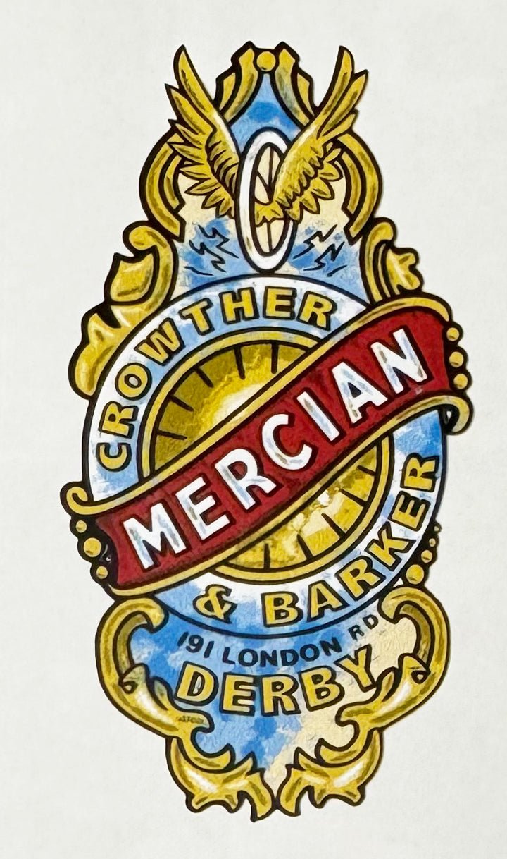 Mercian Crowther Barker crest - H Lloyd Cycles
