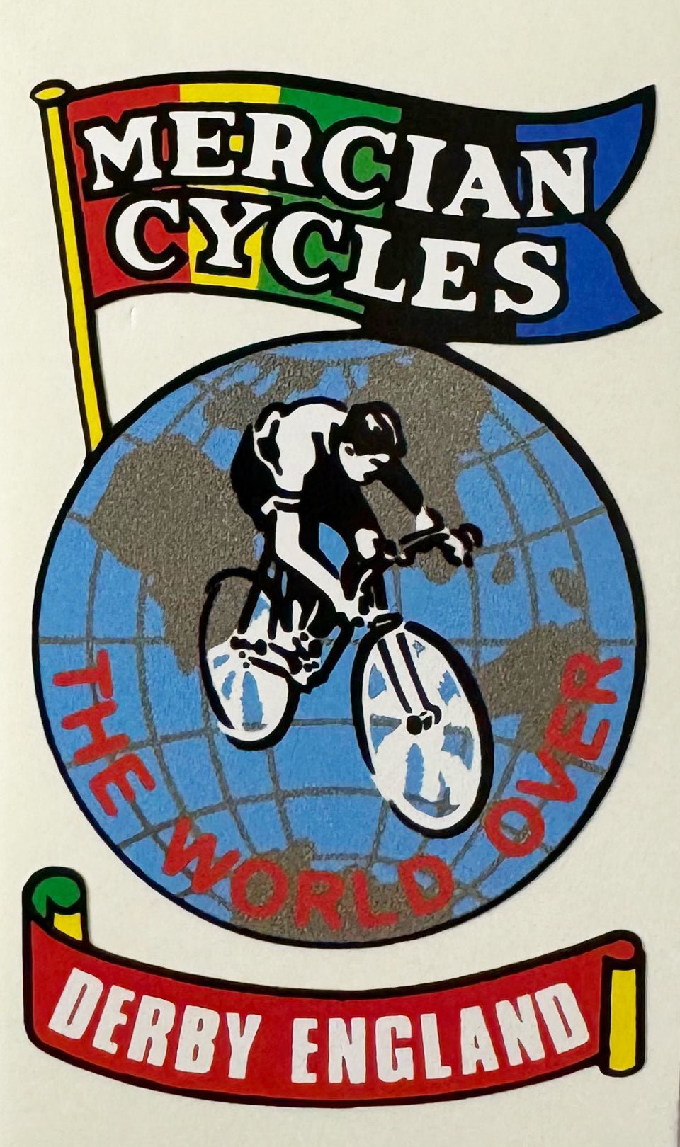 Mercian world over crest - H Lloyd Cycles