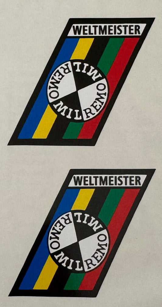 Milremo Weltmeister rim decals - H Lloyd Cycles