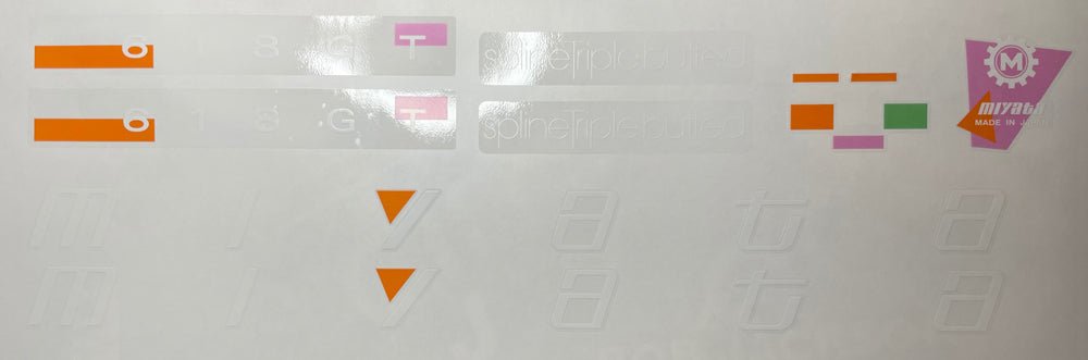 Miyata 618GT 1989 decal sset - H Lloyd Cycles
