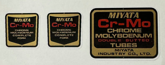 Miyata Cr - Mo tubes Frame and forks decals - H Lloyd Cycles