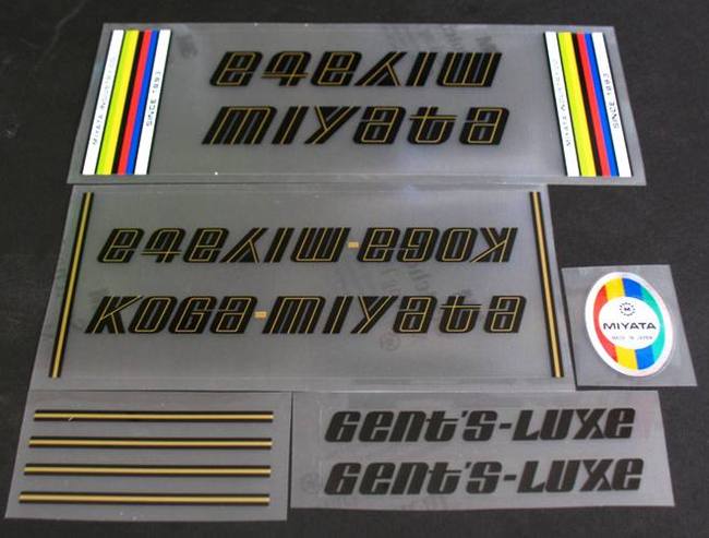 Miyata Gent Luxe decal set - H Lloyd Cycles