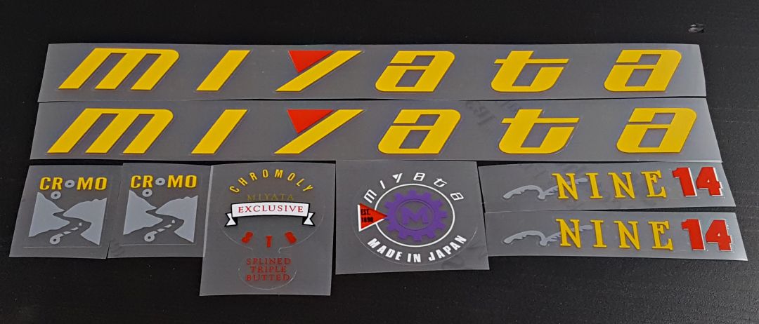 Miyata nine 14 decal set - H Lloyd Cycles