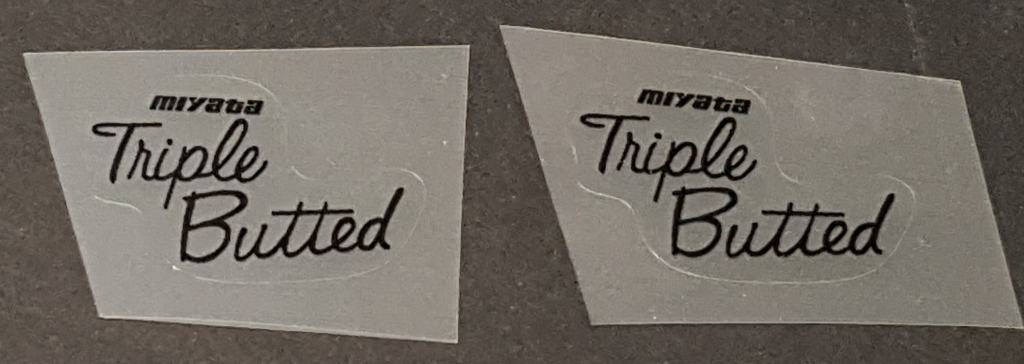 Miyata Triple butted decals - H Lloyd Cycles