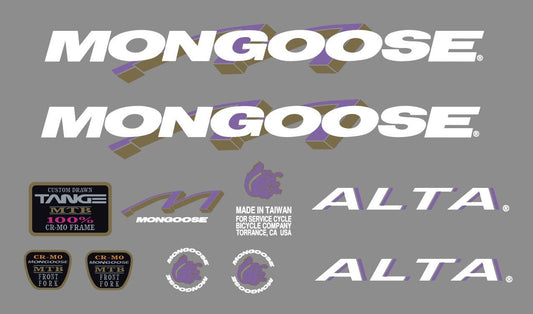 Mongoose Alta Decal set - H Lloyd Cycles