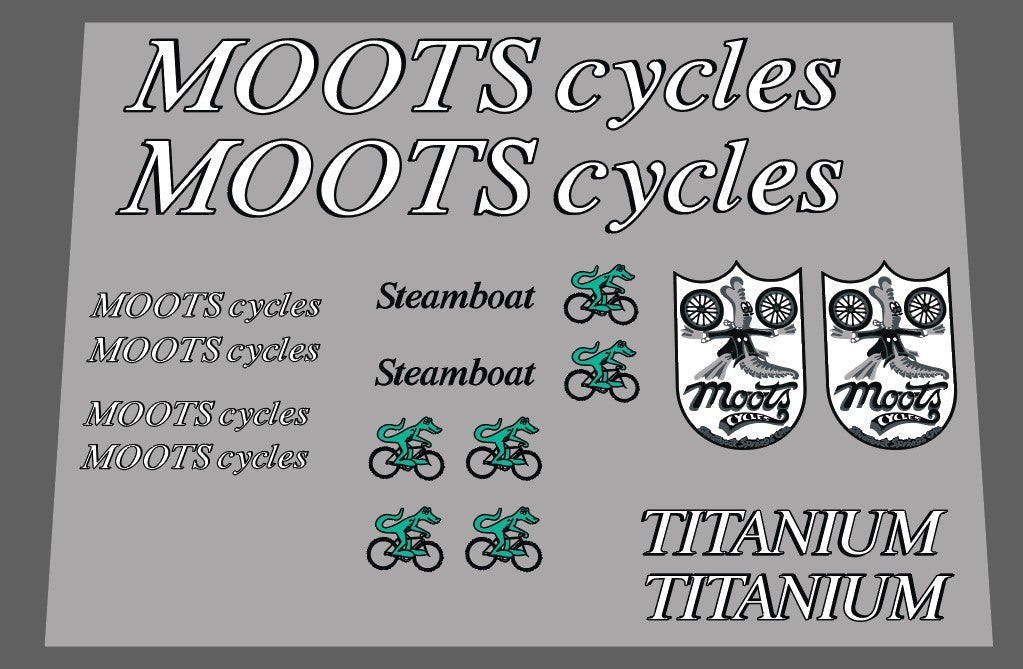 Moots Cycles decal set - H Lloyd Cycles