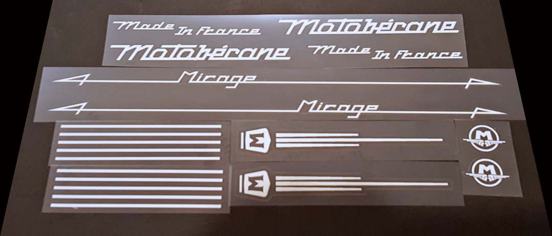 Motobecane Mirage Decal set 2 - H Lloyd Cycles