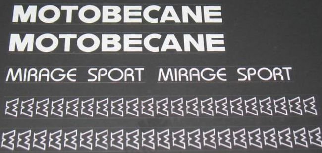 Motobecane Mirage Sport Decal set - H Lloyd Cycles
