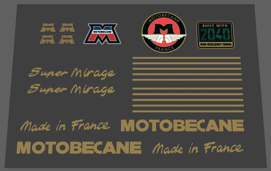Motobecane Super Mirage Decal set - H Lloyd Cycles