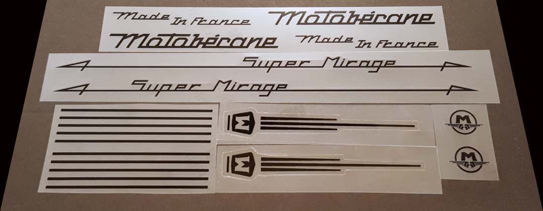 Motobecane Super Mirage Decal set - H Lloyd Cycles