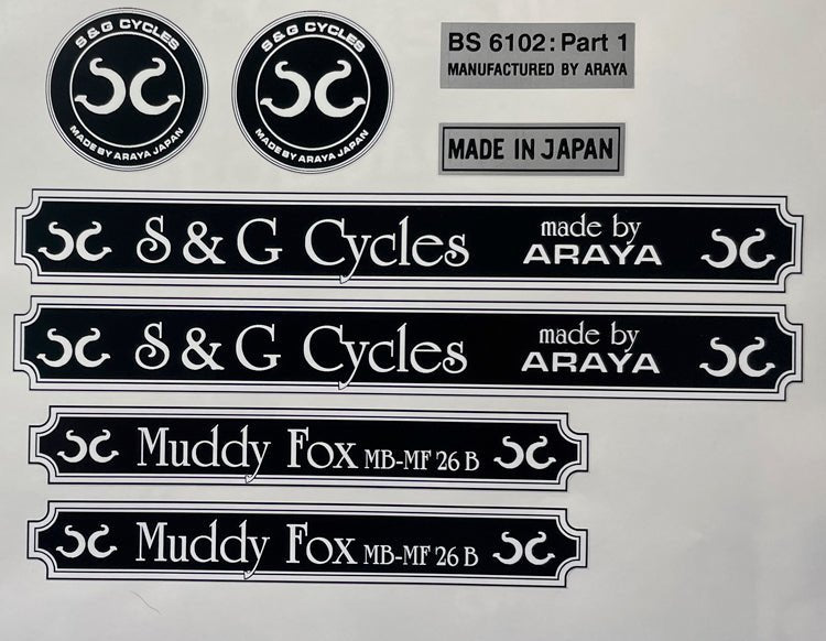 Muddy Fox S & G Cycles set MB - MF 26 B - H Lloyd Cycles
