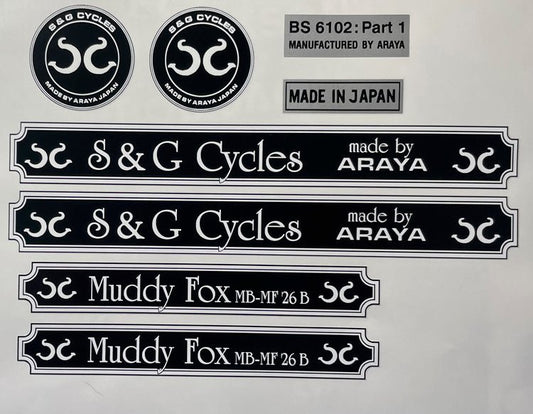 Muddy Fox S & G Cycles set MB - MF 26 B - H Lloyd Cycles