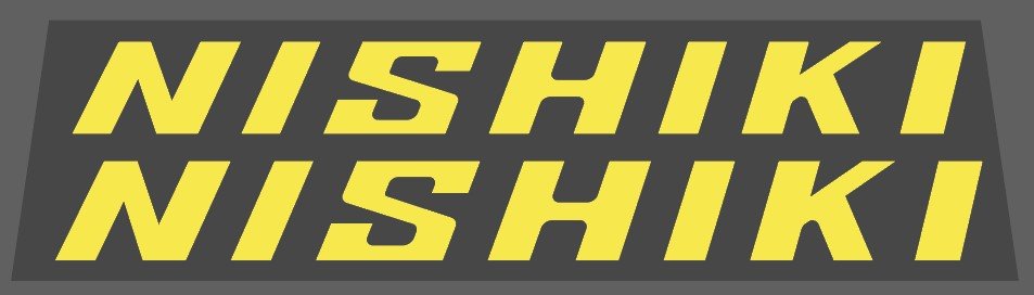Nishiki 1980's downtube decals - H Lloyd Cycles