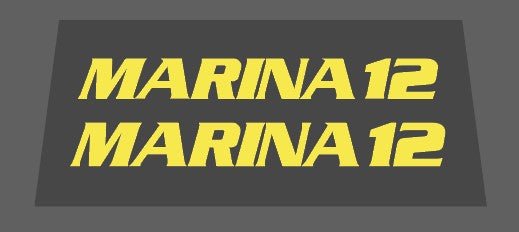 Nishiki Marina 12 top tube decal - H Lloyd Cycles