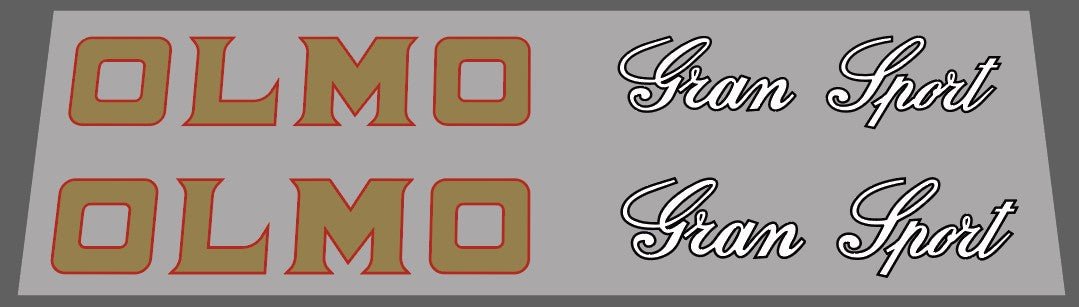 Olmo Gran sport decal - H Lloyd Cycles