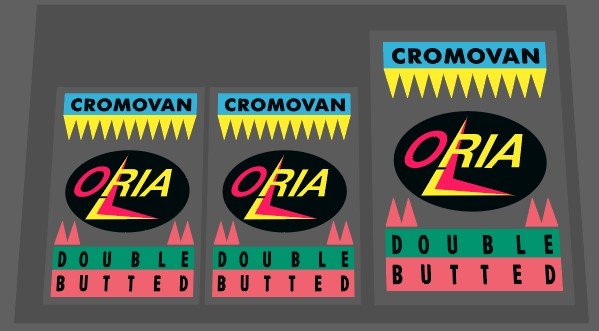 Oria Frame and fork decals - H Lloyd Cycles