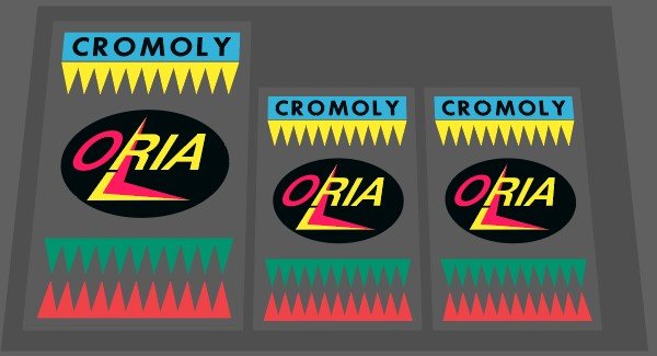 Oria Frame and fork decals - H Lloyd Cycles