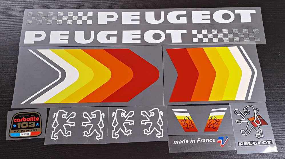 Peugeot Decal set - H Lloyd Cycles