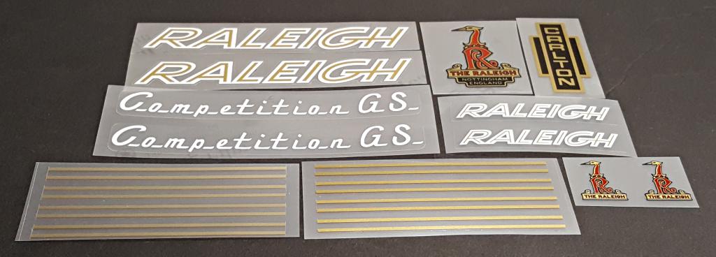 Raleigh Decal sets - H Lloyd Cycles