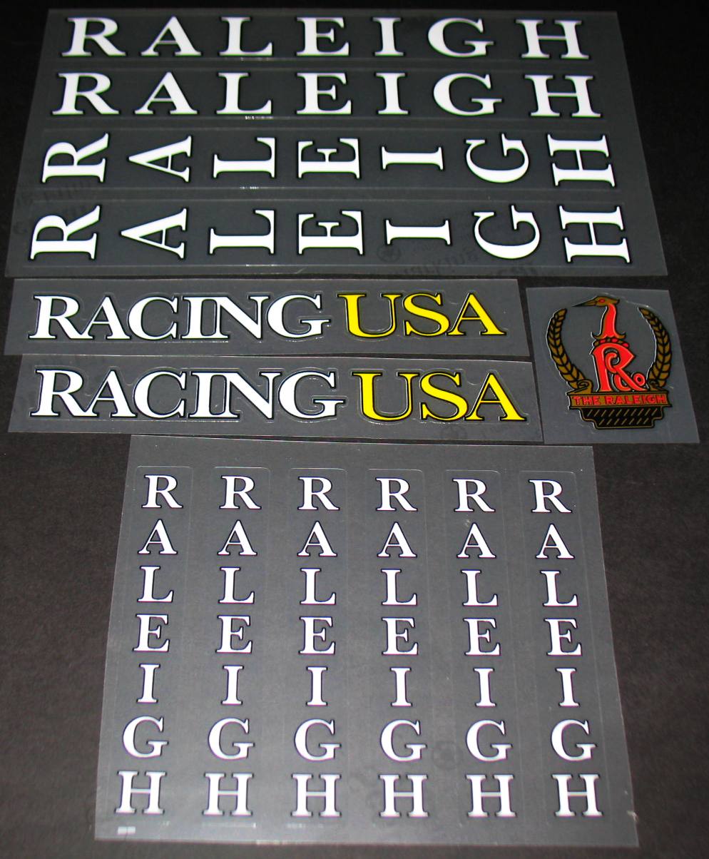 Raleigh Racing USA decal set - H Lloyd Cycles