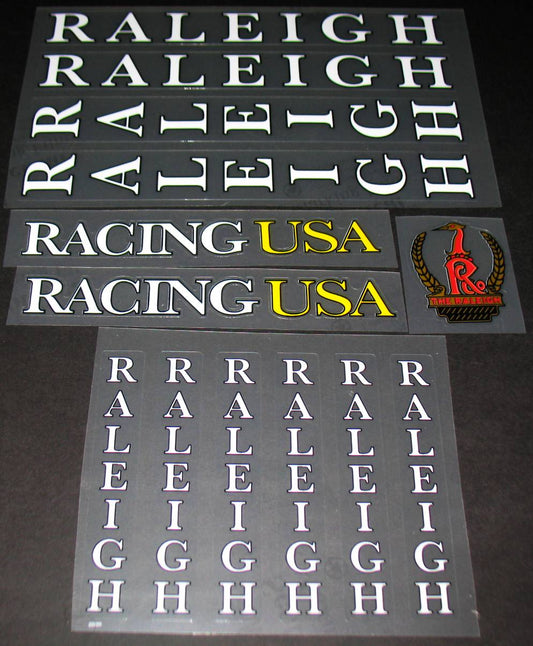 Raleigh Racing USA decal set - H Lloyd Cycles