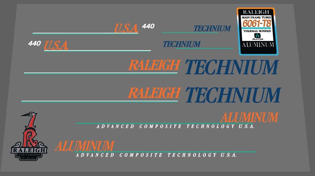 Raleigh Technium Decal set - H Lloyd Cycles