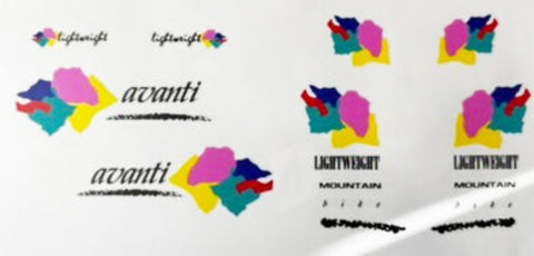 Raleigh Avanti decal set
