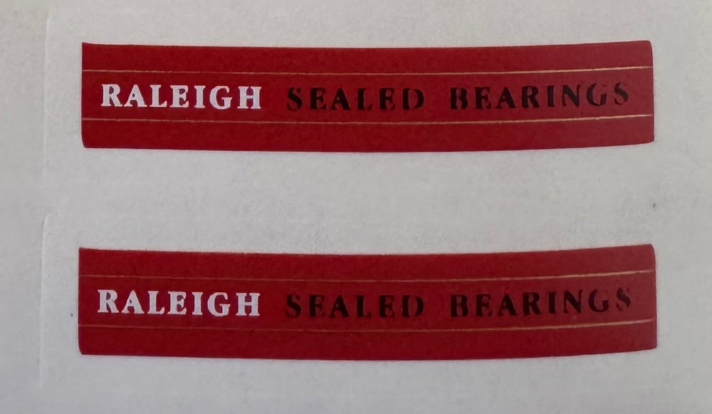 Raleigh Sealed Bearings decal
