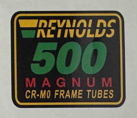 Reynolds 500 Magnum Cr - Mo Frame Tubes decal - H Lloyd Cycles