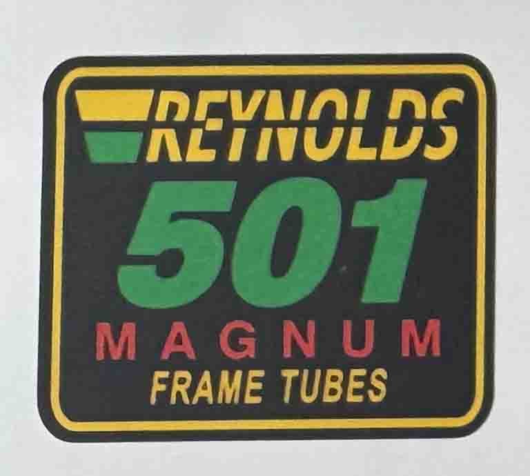 Reynolds 501 Magnum Frame Tubes decal - H Lloyd Cycles
