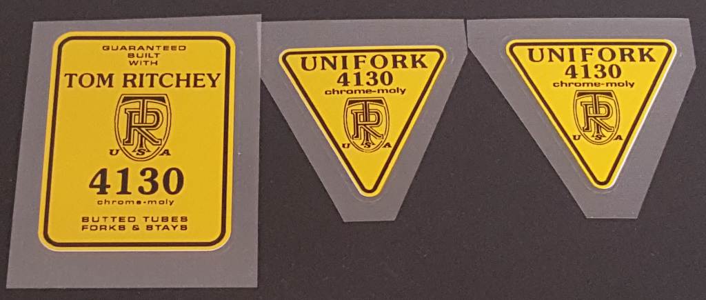Ritchey 4130 yellow decal set - H Lloyd Cycles