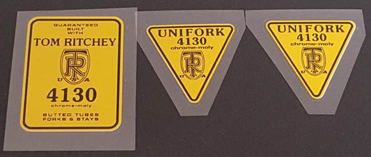 Ritchey 4130 yellow decal set - H Lloyd Cycles