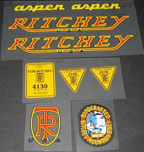Ritchey Aspen decal set - H Lloyd Cycles