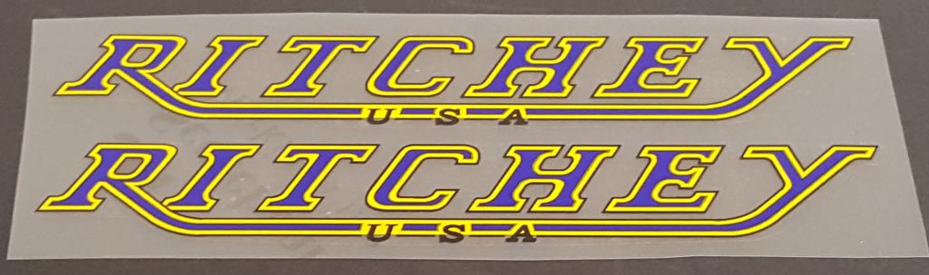 RITCHEY DOWNTUBE DECALS - H Lloyd Cycles